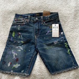 Brand new polo Ralph Lauren 7 Slim Jean shorts!